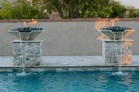 Swimming Pool Fire Feature Pool Fire Pit Ideas By Pools By Design