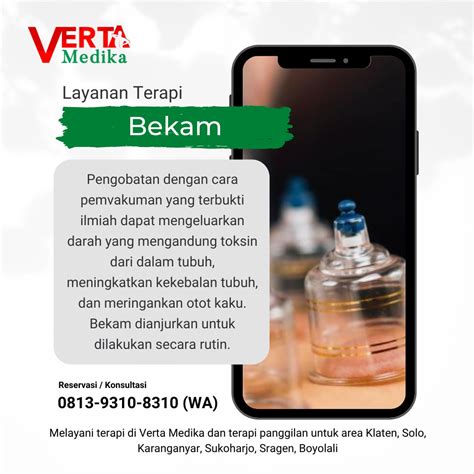 mengenal terapi bekam  manfaatnya bagi kesehatan verta medika
