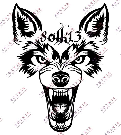 Силуэт волка 8olk13