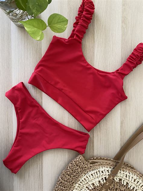 Bikini Bretel Fruncido Alutienda