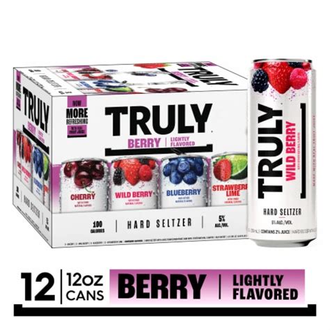 TRULY Hard Seltzer Berry Variety Mix Pack, 12 cans / 12 fl oz - Kroger