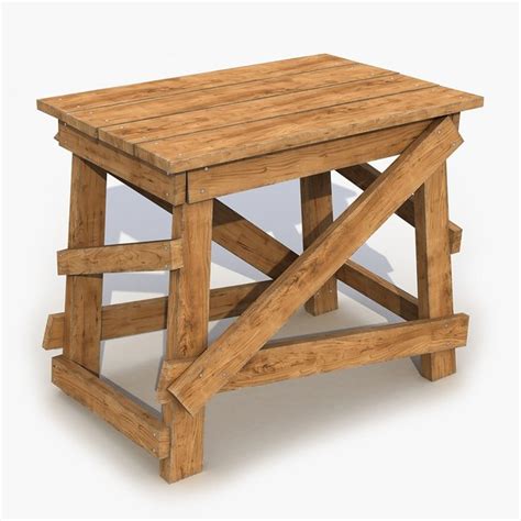 3D модель Деревянные подмости 13 - TurboSquid 1660089