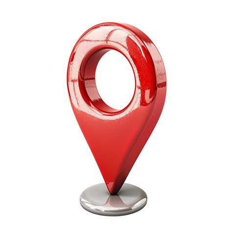 Red Location Icon 3d Style On Isolated Transparent Background 43413107 Png