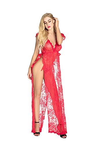 QUEEN MOON Sexy Lingerie For Women For Sex Long Lace Nightgown Exotic Lingerie Set Pricepulse