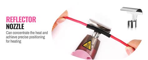 WORKPRO 7 2V Mini Cordless Heat Gun 680 Hot Air Gun With Reflector Nozzle 3 Temp Settings