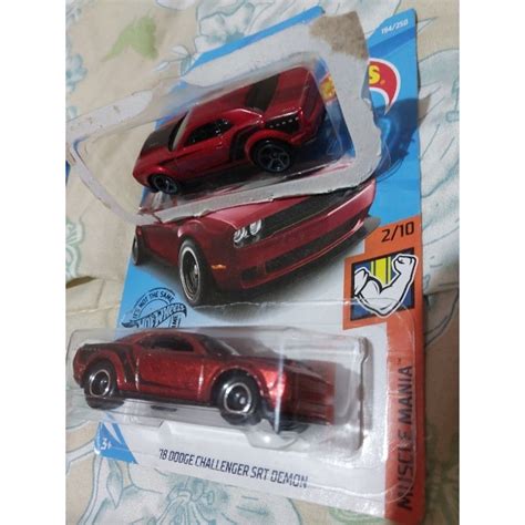 Hot Wheels SUPER TH Mainline Dodge Challenger Demon Shopee Brasil