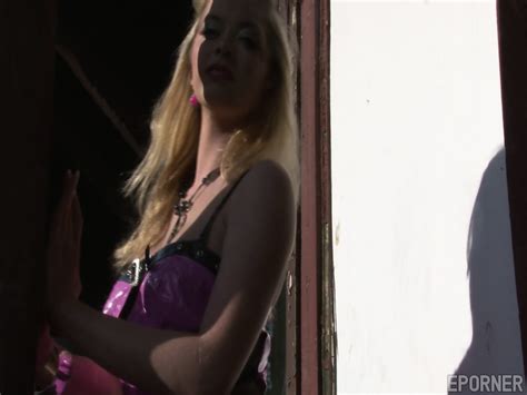 Sexy Blonde In Pink Dress