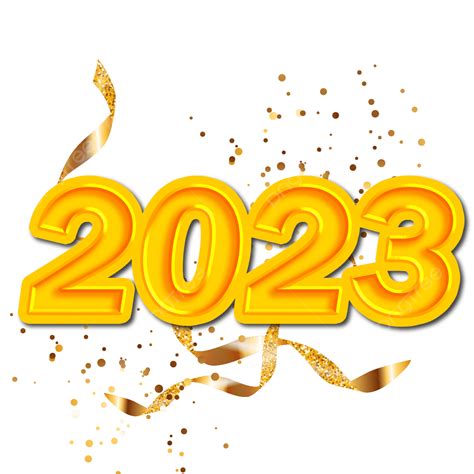 New Year 2023 Vector Art Png 2023 Happy New Year Colorful Text Free