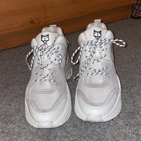 Naked Wolfe Men S White Trainers Depop