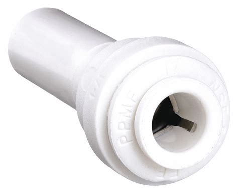 Polypropylene Push To Connect X Tube Stem Reducer 1WTN8 PP061208W