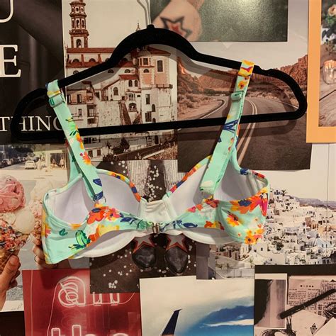 Never Been Worn Floral Bikini Top Push Up Great Depop