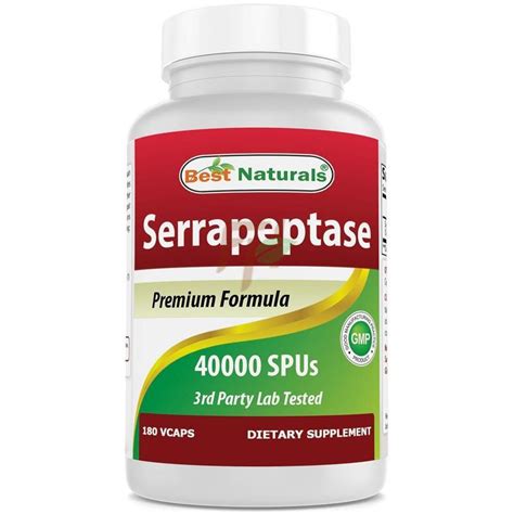 Best Naturals SERRAPEPTASE 40000 ЕД (180 капс) - купить в Москве | FitHerb