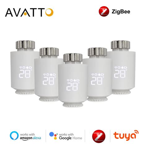 AVATTO Tuya ZigBee3 0 TRV zawór siłownik chłodnicy inteligentny