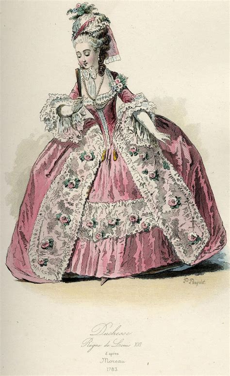 Fashion Plate Rococo Fashion 18th Century Fashion Historical Fashion
