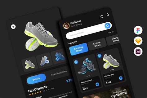 Shoeshack Sneaker Ecommerce Mobile App Design Cuts