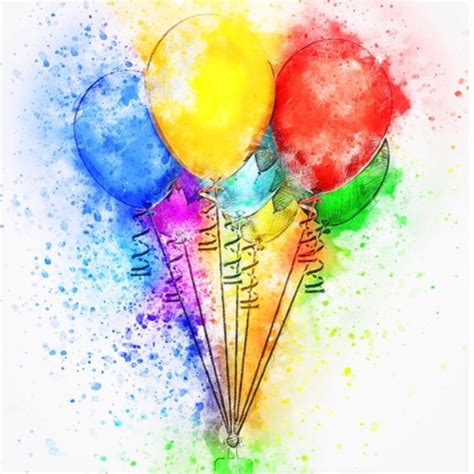 Рисунки воздушных шаров - 73 фото