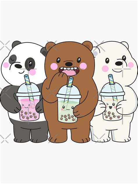 We Bare Bears Sticker For Sale By Plushism Redbubble