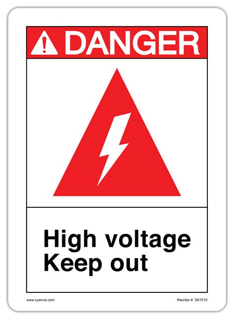 High Quality Ansi Danger Safety Sign