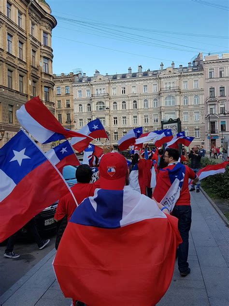 COPA90 on Twitter: "The Chilean flags are flying high in St Petersburg