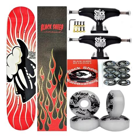 Skate Black Sheep Abec Profissional Montado At Kg Or