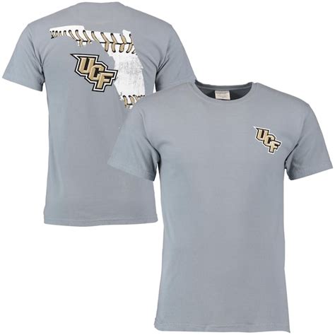 Ucf Knights Gray Baseball Laces State Comfort Colors T Shirt