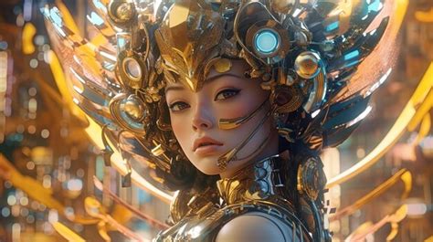 Premium AI Image | Fantasy girl digital art illustration