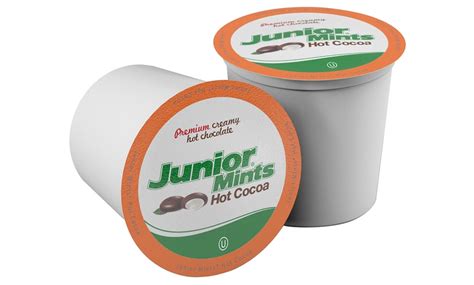 Junior Mint Hot Chocolate Pods For Keurig K Cup Brewers Count