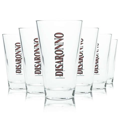 6x Disaronno Amaretto Likör Glas Longdrink Cocktail Gläser