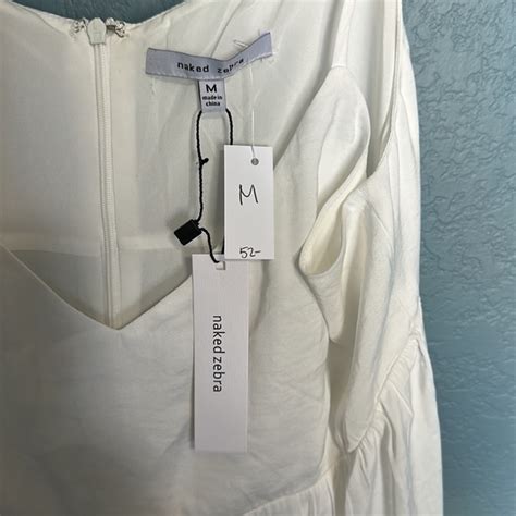 Naked Zebra Dresses Nwt Naked Zebra Spaghetti Strap Sun Dress Wzipper Poshmark