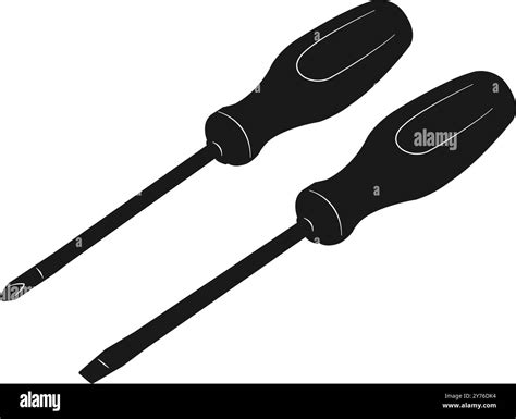 Flat Head Screwdriver Black And White Stock Photos Images Alamy