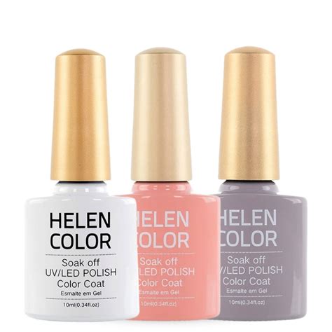 Esmalte Gel UV Helen Color Nude Ml Helpbeleza Whats Produtos