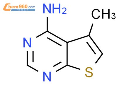 13145 89 6 Thieno 2 3 d pyrimidin 4 amine 5 methyl 化学式结构式分子式mol