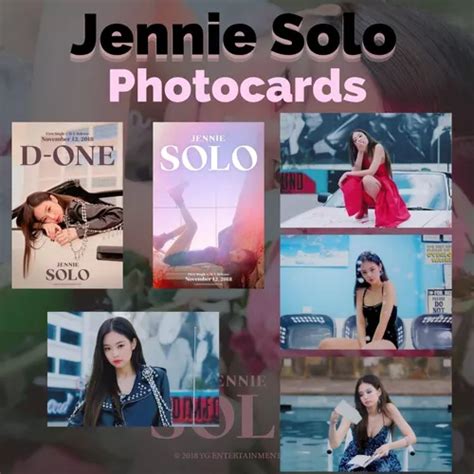 Jennie Blackpink Solo Photocards Polaroids Pôster à Venda Em São