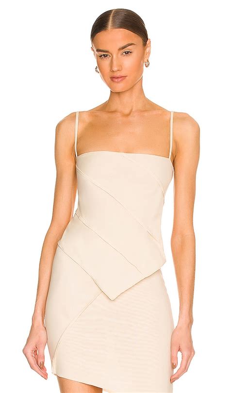 SAMI MIRO VINTAGE X REVOLVE Mesh Scarf Top With Straps In Nude REVOLVE