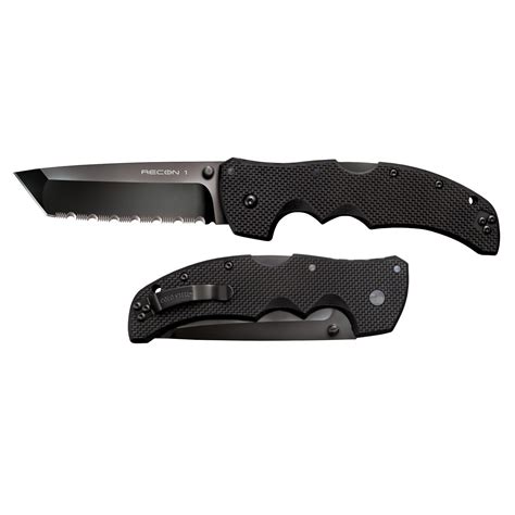 Cold Steel Recon 1 Tanto Serrated 4in Folding Knife 27TLCTS | Cold ...