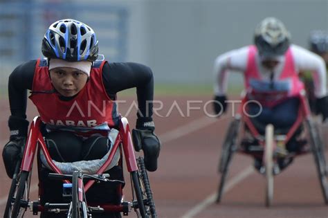 Final Lari Meter Putri Tuna Daksa Antara Foto