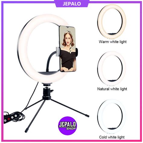 Jual Ring Light Tripod Meja Led Cm Lampu Make Up Vlog Lampu Ringlight