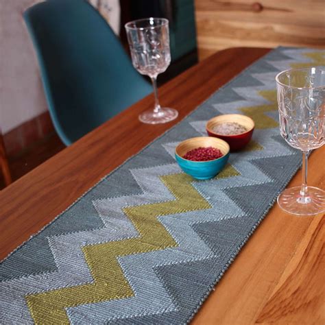 Zigzag Table Runner Ock Pop Tok