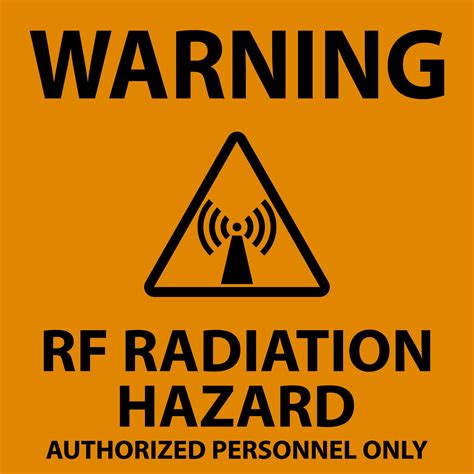 Rf Radiation Warning Signs