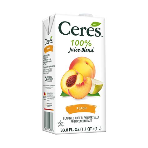 Buy Ceres All Natural Pure Fruit Juice Blend Delicious Peach