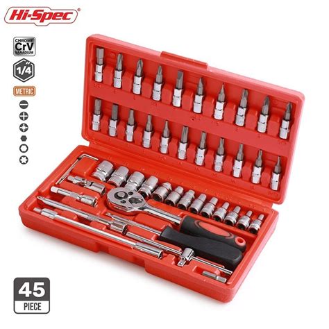 46pcs 1 4 Inch Socket Set Car Repair Tool Tool Box Car Motorcycle