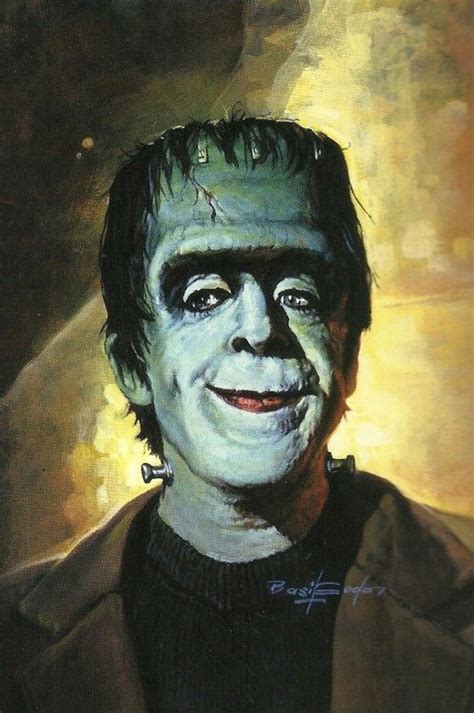 Fred Gwynne As Herman Munster From Monsterscene Magazine By Basil