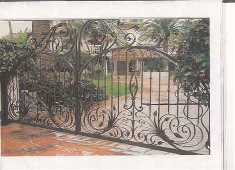 This Custom Gate Design Was Created Using Our Fabricated Wrought Iron