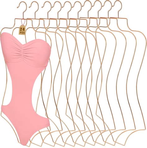 Amazon Body Shape Bikini Hanger Wire Body Shape Display Hangers Metal Lingerie Hangers