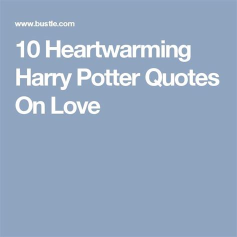 Harry Potter Quotes About Love