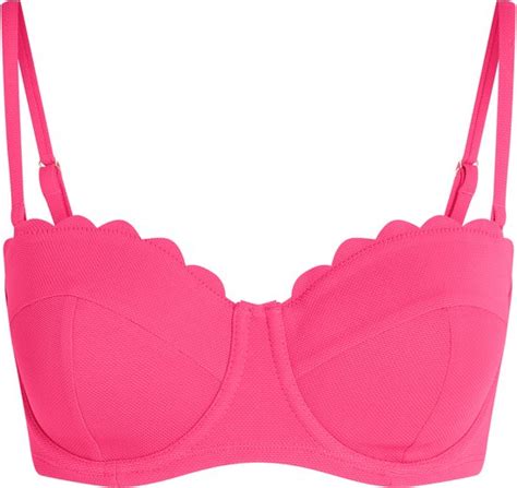 Hunkemöller Scallop Padded Strapless Underwired Bikini Top Cup E Roze B bol