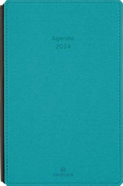 Agenda Civil Semainier 2023 2024 Oberthur Bleu Canard Stan 21 X