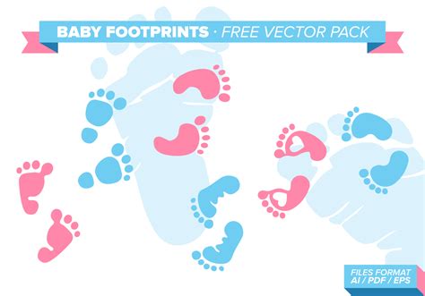 Baby Footprints Vector Image