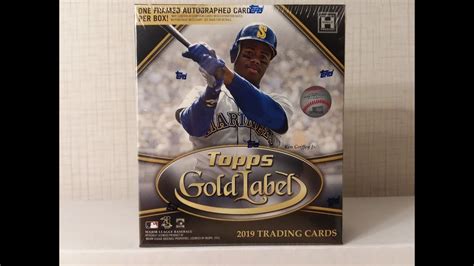 2019 Topps Gold Label Baseball Hobby Box Break TWO FRAMED AUTOGRAPHS