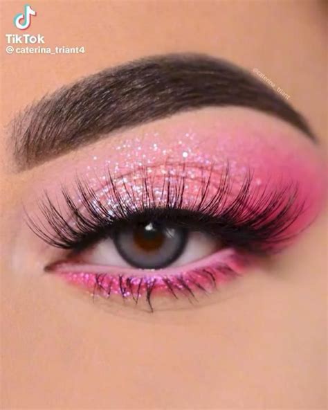 Pink Glitter Eyeshadow Look [video] Eye Makeup Tutorial Makeup